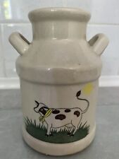 Vintage Rare Ceramics Pottery Milk Churn Cow Vase Kitchenware for sale  HELSTON