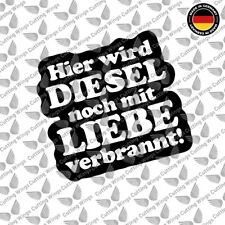 Hier wird Diesel noch mit Liebe Verbrannt Aufkleber Auto/Fenster/Tür/CaseModding comprar usado  Enviando para Brazil