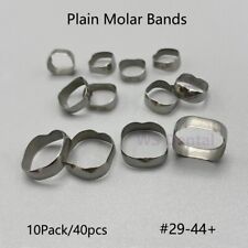 10set/40pcs Dental Orthodontic 1st Molar Bands Roth 022 Plain Molar Band 29-44+ for sale  Shipping to South Africa