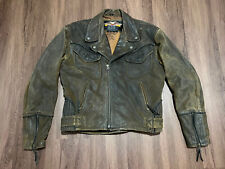 Vintage 90's Harley Davidson Leather Jacket Billings Brown Sz M for sale  Dayton