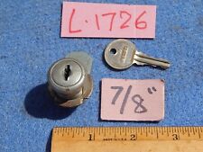 1938 Wurlitzer Model 24 500 600 Cabinet Lock 7/8" Duo Lock Co. with L-1726 key, used for sale  Shipping to South Africa