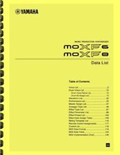 LISTA DE DADOS para piano sintetizador Yamaha MOXF6 MOXF8 comprar usado  Enviando para Brazil
