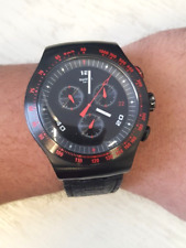 Relógio masculino Swatch Swiss Irony cronógrafo beleza preta quartzo 47 mm YOB401 comprar usado  Enviando para Brazil
