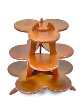 Vintage Wooden 3 Tier Stand High Tea Serving Display Stand - 38 CM - M14T P646 for sale  Shipping to South Africa