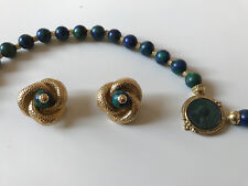 Collana gemma azzurrite usato  Roma