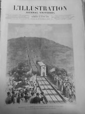 1880 Tren Extranjero Inauguración Ferrocarril Funicular Vesubio 1 Journal Ancien segunda mano  Embacar hacia Argentina