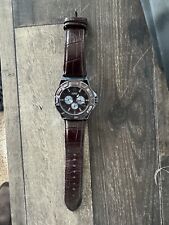 Relógio masculino adivinhação waterpro pulseira de couro 100 metros, usado comprar usado  Enviando para Brazil