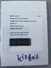 2023 Spectra Dalton Kincaid RC Rookie Patch Auto Supernova Rare Redemption🔥🔥 for sale  Shipping to South Africa