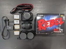 PACOTE DSLR Canon T5i - Bolsa, baterias, lente, caixa original comprar usado  Enviando para Brazil