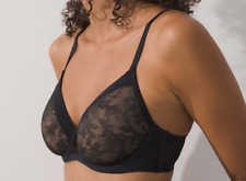 Soma Lightest Lift Modern Coverage Lace Keyhole Bra Black  Lace Size 36D for sale  Shipping to South Africa