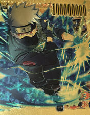 Kakashi Hatake Naruto Gold Banknote Collectible Bookmark Anime Weeb Art Card, used for sale  San Jose