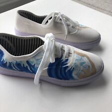 White canvas sneakers for sale  Shipping to Ireland
