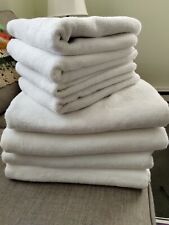 Toalla de baño BROOKLINEN blanca 100% algodón súper felpa 4 y toallas de mano 4 segunda mano  Embacar hacia Argentina