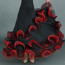Saias de dança de salão femininas saia espanhola vestido de valsa saia flamenca comprar usado  Enviando para Brazil