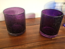 Conjunto(s) de 2 bolhas de vidro Artland ametista semeada de íris duplo antiquado Rocks comprar usado  Enviando para Brazil
