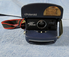 Usado, Cámara fotográfica Polaroid de un solo paso enfoque automático instantáneo 600 azul marino con correa JVC segunda mano  Embacar hacia Argentina