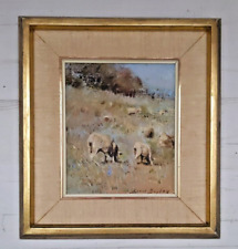 ERROL BOYLEY  (1918-2007) Sheep Grazing Oil on Board South African Artist for sale  Shipping to South Africa