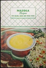 Receitas de óleo de salada Mazola saladas bolos comida frita livro de receitas vintage década de 1950 comprar usado  Enviando para Brazil