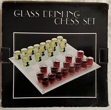 Glass drinking chess usato  Milano