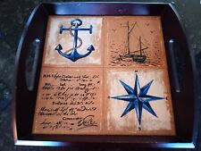 Nautical wooden tray for sale  Seneca Falls