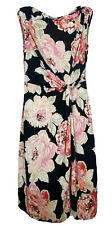Usado, Vestido floral Leona Edmiston S 10 preto rosa flores elástico gola capuz sem mangas comprar usado  Enviando para Brazil