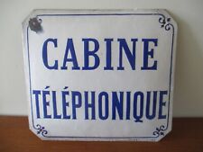 plaque cabine telephonique d'occasion  Esbly