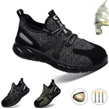 Botas de trabalho masculinas biqueira de aço sapatos de segurança tênis à prova de balas indestrutível, usado comprar usado  Enviando para Brazil