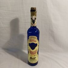 Botella Vacía Corralejo Reposado Tequila Azul Cobalto con Corcho 14.5 Hecho En México, usado segunda mano  Embacar hacia Argentina