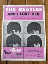 The Beatles: "And I Love Her" partituras vintage - 1964 segunda mano  Embacar hacia Argentina