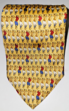 Gravata de seda amarela golfe The Windsor Collection, usado comprar usado  Enviando para Brazil