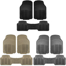 Used, Universal Fit Rubber Car Floor Mats Tactical Fit Heavy Duty 3pc Set for sale  Shipping to South Africa
