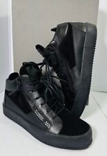 Giuseppe Zanotti Sneakers Black Leather Suede Sz 41 for sale  Shipping to South Africa