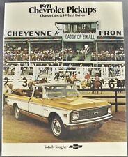 1971 Chevrolet Pickup Truck Brochura C10 20 30 4x4 Excelente Origem Não Uma Reimpressão comprar usado  Enviando para Brazil