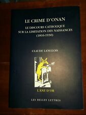 Crime onan. discours d'occasion  Paris-
