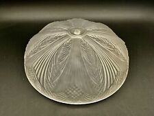 Vintage Frosted Leaf-Form Thick Glass Ceiling Light Diffuser Shade 9 1/2" Fitter for sale  Shipping to South Africa