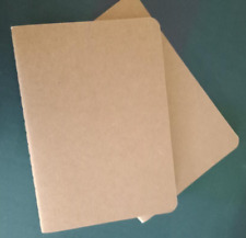 (2) Cadernos em branco cobertos de marrom 5 x 4". NOVO. Material de papel marrom Kraft. comprar usado  Enviando para Brazil