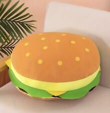 Plush hamburger pillow for sale  WIGAN