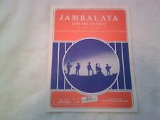 BLUE RIDGE RANGERS (JOHN FOGERTY)~JAMBALAYA (ON THE BAYOU) SHEET MUSIC MINT 1972, used for sale  Shipping to South Africa