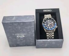 Seiko 5 Sports SSK019 relógio automático masculino azul preto GMT 4R34-00A0 100M comprar usado  Enviando para Brazil