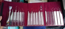 Vtg Hu-Friedy  Surgical Dental Set w/Case 17/18 Implements Stainless Steel for sale  Shipping to South Africa