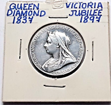 Usado, ARGENTO 0.925 gr 9.76 Regina Victoria 1897  60° anniversario del Regno segunda mano  Embacar hacia Argentina