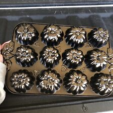 12 paquetes de parche de calabaza para cupcakes mini muffin - sartén de aluminio fundido pesado Nordicware, usado segunda mano  Embacar hacia Argentina