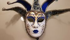 Máscara de Carnaval Veneziana Arlecchino Mask, feita à mão em Veneza, Itália, Nova com etiquetas comprar usado  Enviando para Brazil