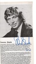 Tommy steele singing for sale  KNUTSFORD