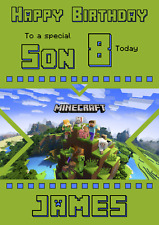 Mine craft personalised for sale  MANSFIELD