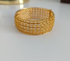 Chunky gold bangle for sale  SLOUGH