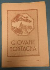 Giovane montagna. 1926 usato  Torino