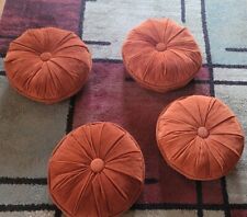 Usado, Almohadas de sofá vintage retro de mediados de siglo estilo moderno naranja redondas segunda mano  Embacar hacia Argentina