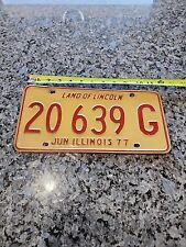 1977 illinois license plate for sale  New Hope