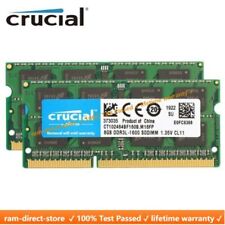 CRUCIAL DDR3L 8GB 16GB 32GB 1600 MHz PC3-12800 Memoria RAM SODIMM 204 pines, usado segunda mano  Embacar hacia Argentina